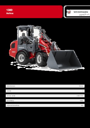 Дворовий навантажувач Weidemann 1380