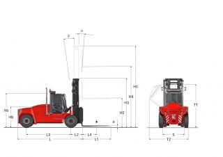 Розміри Kalmar DCG 100-12 