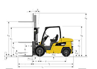 Розміри Caterpillar DP40N 