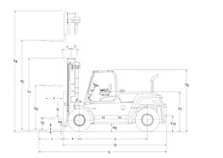 Розміри Mitsubishi FD150AN 