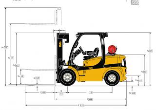 Розміри Yale GDP 45VX6 Value 