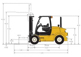 Розміри Yale GDP 70VX Base 