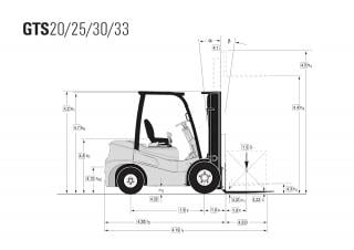 Розміри Clark GTS 33 D 