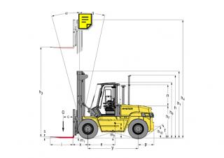 Розміри Hyster H 12.00 XM - 6 