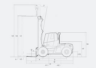 Розміри Linde H 180/600 D 