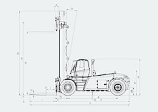 Розміри Linde H 200/1200 D 