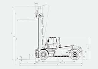Розміри Linde H 280 D 