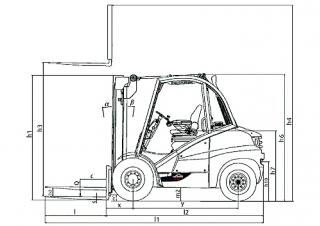 Розміри Linde H 50 D 