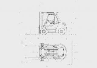 Розміри Linde H50/500D 