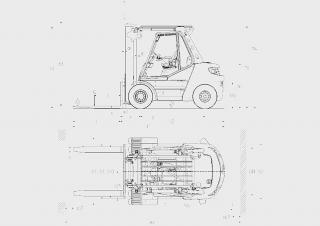 Розміри Linde H60D 