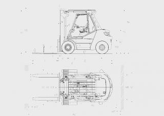 Розміри Linde H70D 