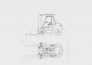 Розміри Linde H80/1100D 