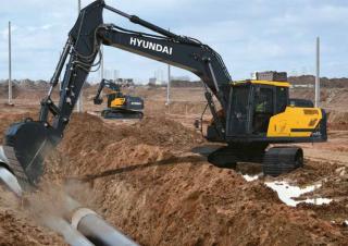 Гусеничні екскаватори Hyundai HX210AL