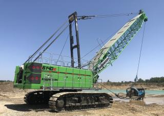 Гусеничні крани - ґратчаста стріла Sennebogen 6140E