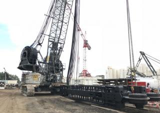 Гусеничні крани - ґратчаста стріла Sennebogen 6140E