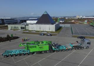 Гусеничні крани - ґратчаста стріла Sennebogen 6300E