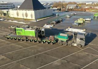 Гусеничні крани - ґратчаста стріла Sennebogen 6300E