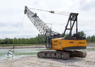 Гусеничні крани - ґратчаста стріла Sennebogen 640E