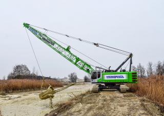 Гусеничні крани - ґратчаста стріла Sennebogen 655E