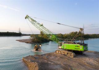 Гусеничні крани - ґратчаста стріла Sennebogen 670E