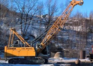 Гусеничні крани - ґратчаста стріла Liebherr HS 8040 HD