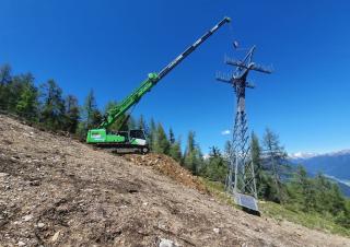 Гусеничні крани - телескопічна стріла Sennebogen 643E