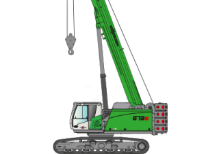 Гусеничні крани - телескопічна стріла Sennebogen 673E