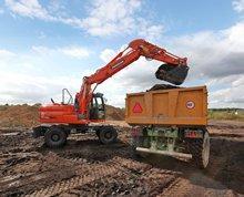 Колісні екскаватори Doosan DX140W-3