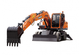 Колісні екскаватори Doosan DX140W