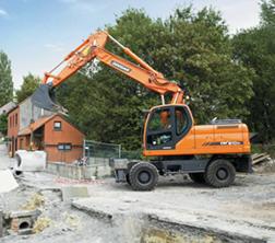 Колісні екскаватори Doosan DX210W