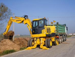 Колісні екскаватори Komatsu PW118MR-8