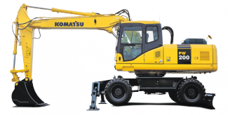 Колісні екскаватори Komatsu PW200-7E0