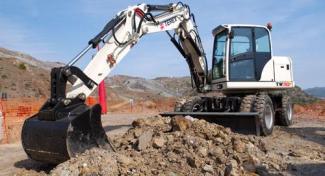 Колісні екскаватори Terex TW 110