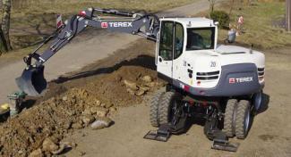 Колісні екскаватори Terex TW 85