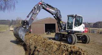 Колісні екскаватори Terex TW 85