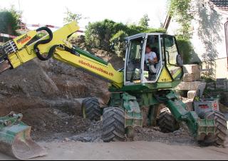 крокуючі екскаватори Menzi M545