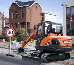 Колісні екскаватори Doosan DX 55