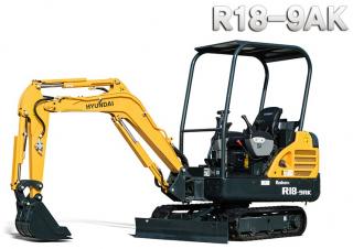 Міні-екскаватори Hyundai R18-9AK