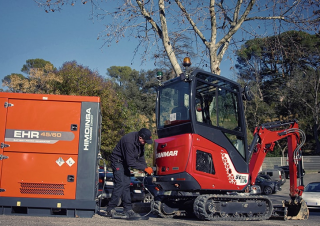 Електричний гусеничний екскаватор Yanmar SV17e