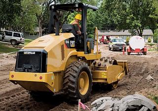 Катки одновальцові дорожні катки Caterpillar CP44