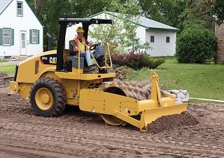 Катки одновальцові дорожні катки Caterpillar CP44