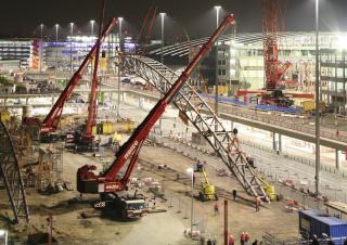 Пересувні крани – решітчаста стріла Liebherr LG 1750