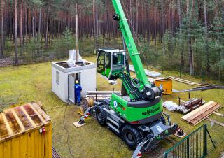 пересувні крани - телескопічна стріла Sennebogen 613E