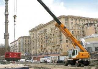 пересувні крани - телескопічна стріла Sennebogen 643E