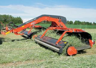Причіпні валкоутворювачі (барабанні граблі) Kuhn Merge Maxx 952