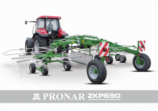 Причіпні валкоутворювачі (барабанні граблі) Pronar ZKP 690