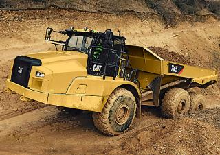 Шарнірні самоскиди Caterpillar 745