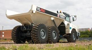 Шарнірні самоскиди Terex TA 250
