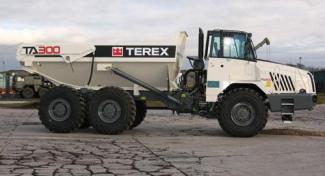 Шарнірні самоскиди Terex TA 300