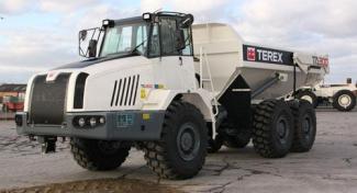 Шарнірні самоскиди Terex TA 300